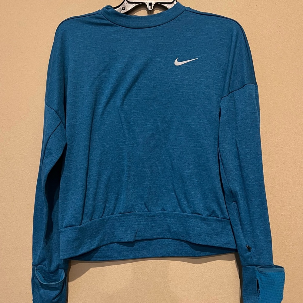 Women’s Nike Teal DriFit Running Long Sleeve Top